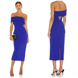 Katie May Apollo Royal Sapphire One-Off Shoulder Dress